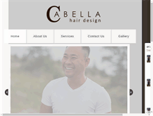 Tablet Screenshot of cabellahairdesign.com